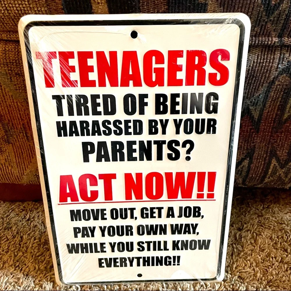 NEW Teenagers Metal Sign